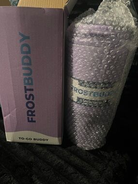 FrostBuddy To-Go Buddy Universal Cup Insulator Glitter Lavender NEW in Box